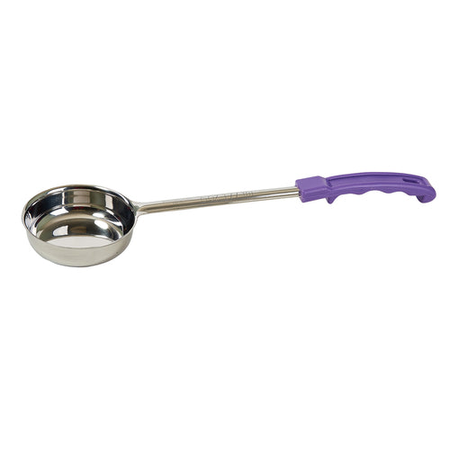 Product image #2 for Winco 6 oz Solid One-Piece Stainless Steel Portion Control Serving Spoon with Purple Handle