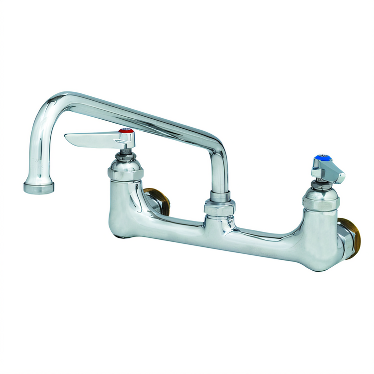 Product image #1 for T&S Brass B-0231-EE-CR 8-Inch Wall-Mount Pantry Faucet with 12-Inch Swing Nozzle