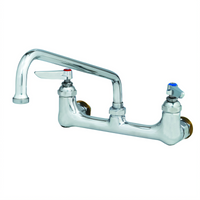 T&S Brass B-0231-EE-CR 8-Inch Wall-Mount Pantry Faucet with 12-Inch Swing Nozzle