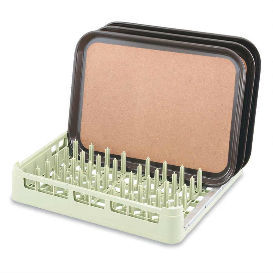 Product image #1 for Vollrath Signature Full-Size Open-End Tray & Pan Rack, Light Green