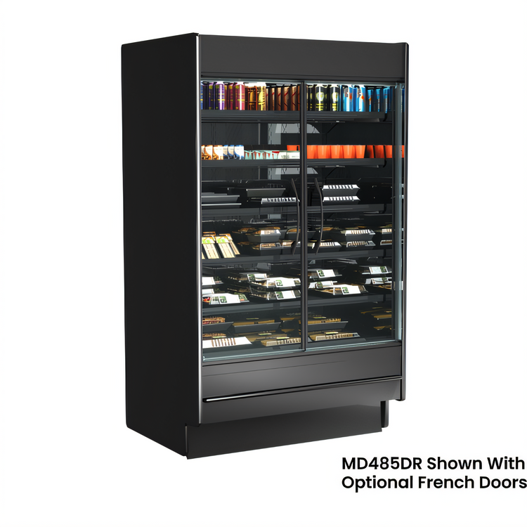 Product image #1 for Fusion MD685DR 3-Door Self-Service Refrigerated Display Case, Self-Contained R290