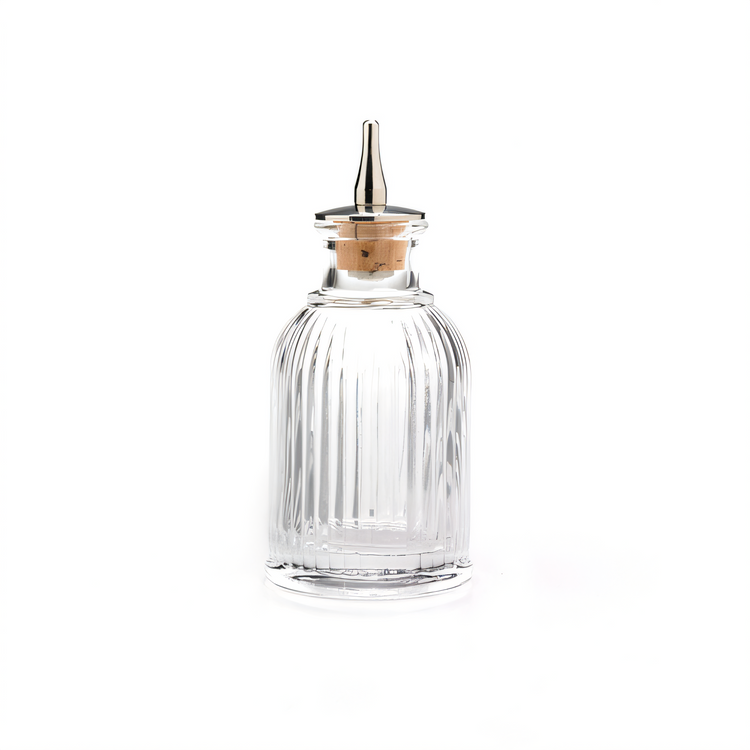 Product image #1 for Barfly 3 oz Fluted Bitters Bottle with Stainless Dasher Top and Cork