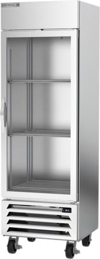 Beverage Air Horizon Series 1-Section Reach-In Refrigerator with Right-Hand Hinged Glass Door, 19.08 Cu. Ft., Bottom-Mounted Self-Contained