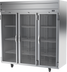 Thumbnail image #1 for Beverage-Air Horizon Series 3-Section Glass Door Reach-In Freezer, Top-Mounted Self-Contained, 69.1 Cu. Ft.