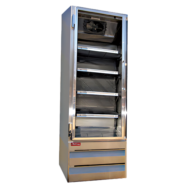 Product image #1 for Howard-McCray GR19BM-S One-Section Glass Door Merchandiser Refrigerator, 19 Cu. Ft., Bottom Mount, Stainless Steel