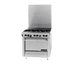 Thumbnail image #1 for Garland Master Series M43FTR 34-Inch Gas Range with 3 Open Burners, 3 French Tops and Standard Oven