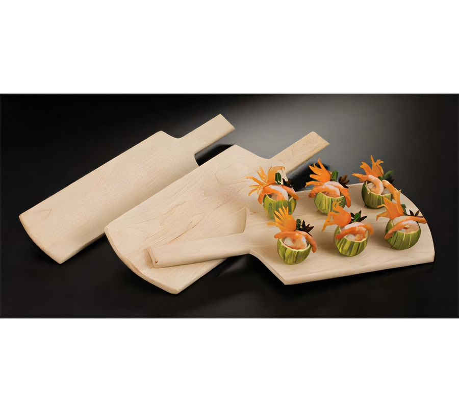 Product image #1 for American Metalcraft Rectangular Solid Maple Wood Serving Board with Handle