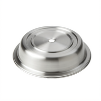 American Metalcraft Round Stainless Steel Plate Cover for 9-1/4 to 9-1/2 Inch Plates, 2 Inch High