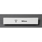 Thumbnail image #1 for Cambro Camrack® CECWI6000 Dishwasher Rack Extender ID Clip, 5"L x 1-9/16"H, Snap-On, Pre-Printed "Wine", ABS, White Case of 6