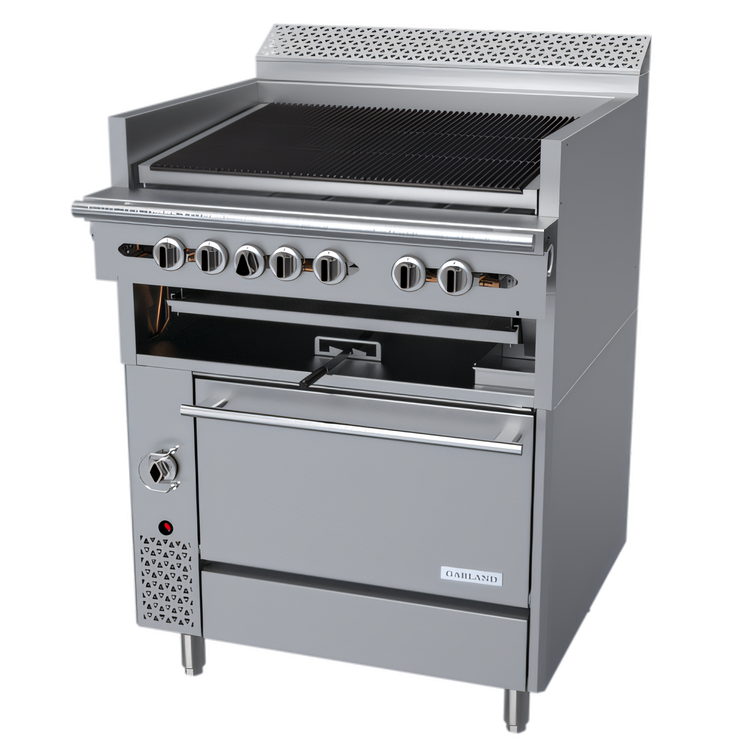 Product image #1 for Garland Cuisine Series 36-Inch Heavy Duty Gas Char-Broiler Range with Cast Iron Radiant Broiler and Standard Oven
