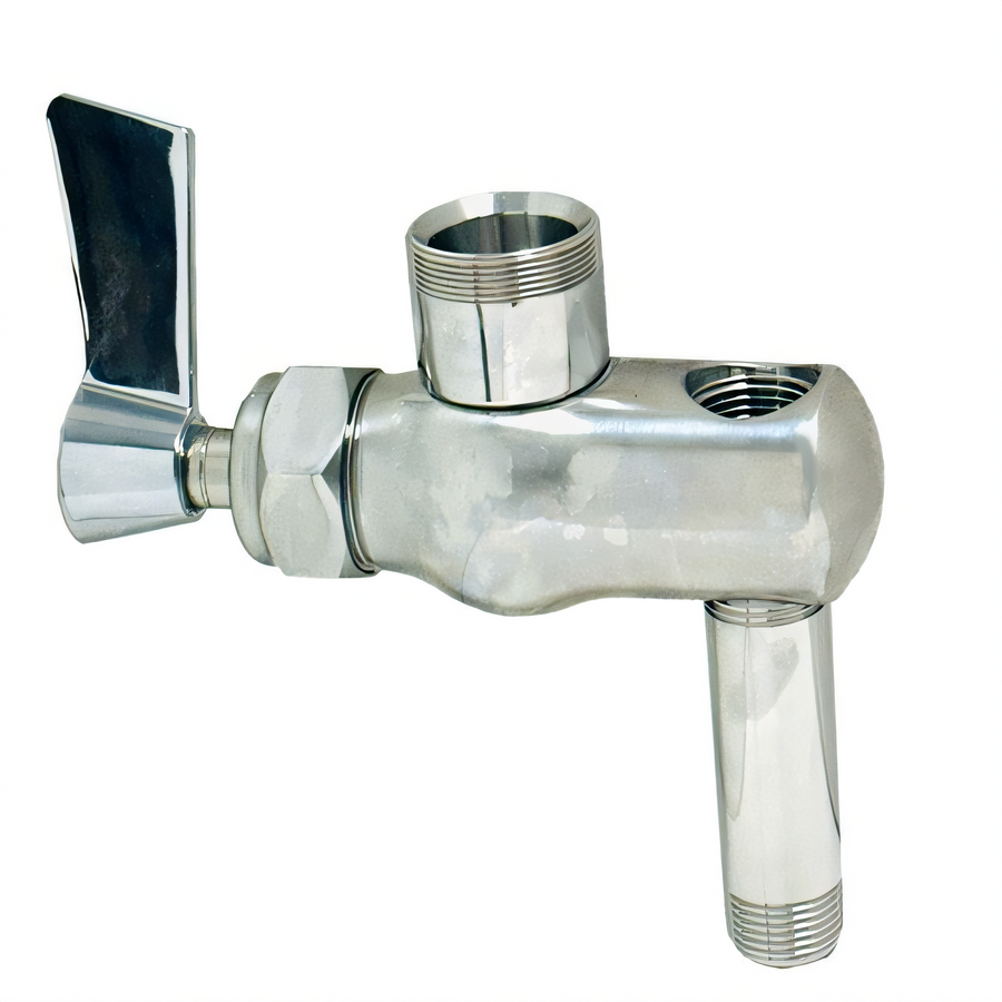 Product image #1 for Fisher Stainless Steel Pre-Rinse Add-On Faucet with 4-Inch Riser, Less Spout