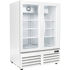 Thumbnail image #1 for Excellence Commercial Products GDF-15 Two-Section Glass Door Freezer, 14.1 Cu. Ft., -20°F to 0°F, Bottom-Mounted Self-Contained, White