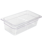 Thumbnail image #1 for Crestware FP36 1/3 Size 6-Inch Deep Clear Polycarbonate Food Pan Case of 24