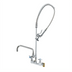 Thumbnail image #1 for T&S Big-Flo Wall-Mount Add-On Pre-Rinse Unit with 8-Inch Centers, 12-Inch Swing Nozzle, and 44-Inch Hose