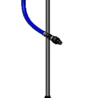 Thumbnail image #1 for T&S Brass B-1433-LR Wall-Mounted Hose Reel Supply System with 8-Inch Mixing Faucet, Vacuum Breaker and 36-Inch Quick-Disconnect Hose