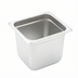 Thumbnail image #1 for Winco SPJH-606 1/6 Size 22-Gauge Anti-Jamming Solid Steam Table Pan, 6 Inch Deep