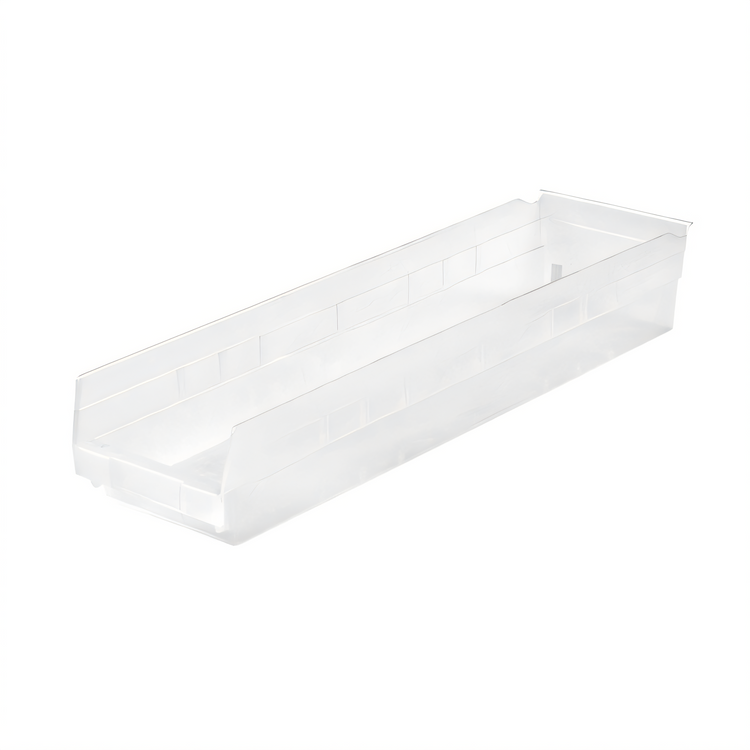 Product image #1 for Metro Nesting Clear Shelf Bin, 23-5/8 x 6-5/8 x 4 Inch, 6 Per Case