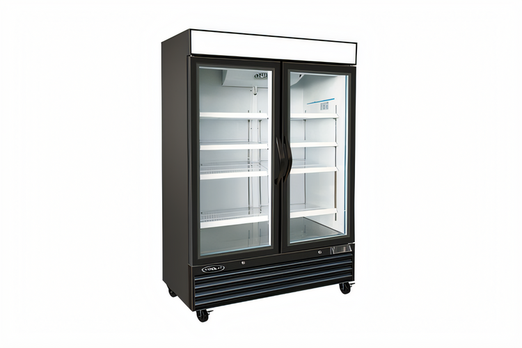 Product image #1 for Kool-It KGF-48 Two-Section Glass Door Freezer Merchandiser, 48 Cu. Ft., Black