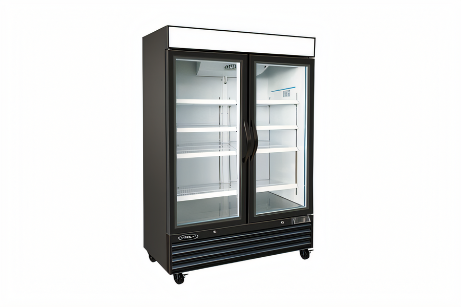 Product image #1 for Kool-It KGF-48 Two-Section Glass Door Freezer Merchandiser, 48 Cu. Ft., Black