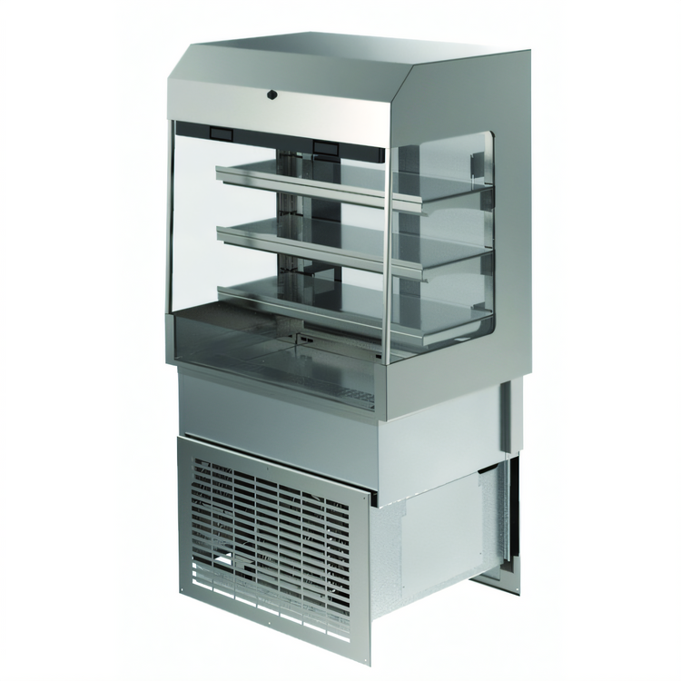 Product image #1 for Delfield ASM-48P Drop-In Air Screen Refrigerated Merchandiser with 3 Adjustable Glass Shelves