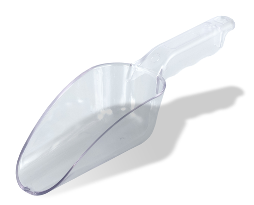 Product image #1 for Crestware 12 oz Clear Polycarbonate Flat-Bottom Utility Scoop