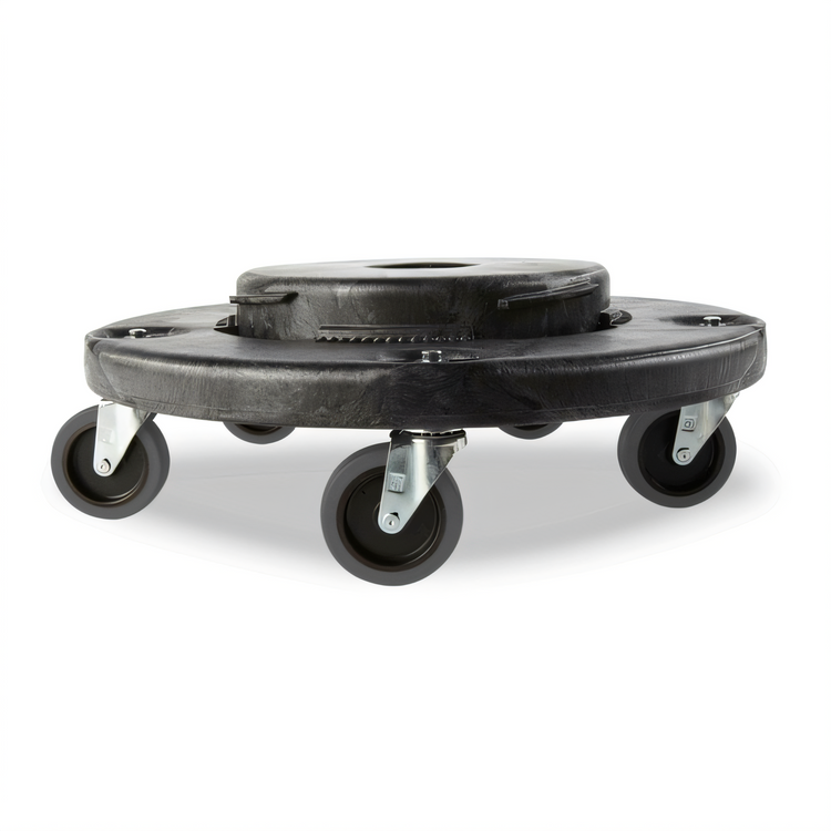 Product image #1 for Rubbermaid Commercial BRUTE Quiet Trash Can Dolly for 20, 32, 44, and 55 Gallon Containers