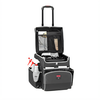 Executive Small Quick Cart Housekeeping Cart, Dark Gray