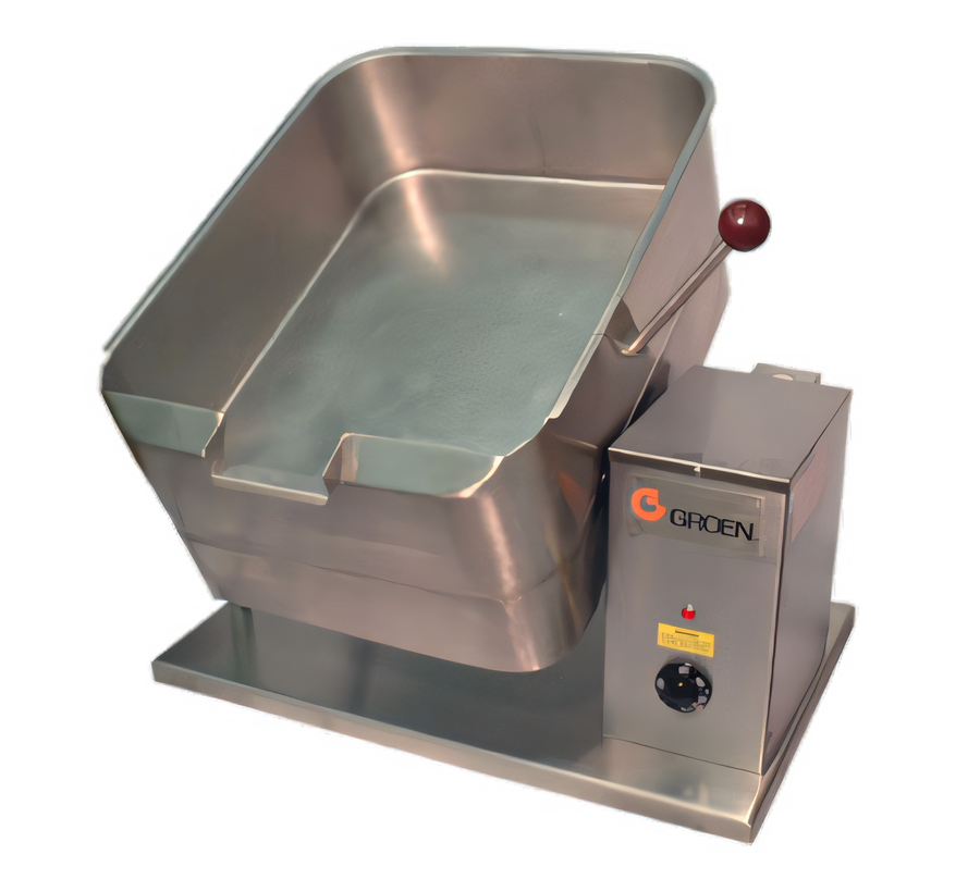 Product image #1 for Groen TD/FPC Electric Countertop Braising Pan with 10-Gallon Rectangular Stainless Steel Pan and Manual Tilt