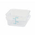 Thumbnail image #1 for 2 Qt Clear Square Stackable Polycarbonate Food Storage Container