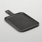 Thumbnail image #1 for American Metalcraft MSP91 Rectangular Black Melamine Serving Peel with Handle, 9-1/8 x 7-3/8 Inch Case of 36