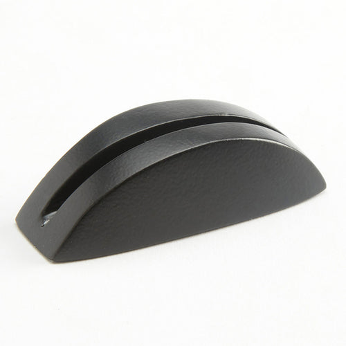 Product image #1 for Black Half-Moon Aluminum Menu Card Holder