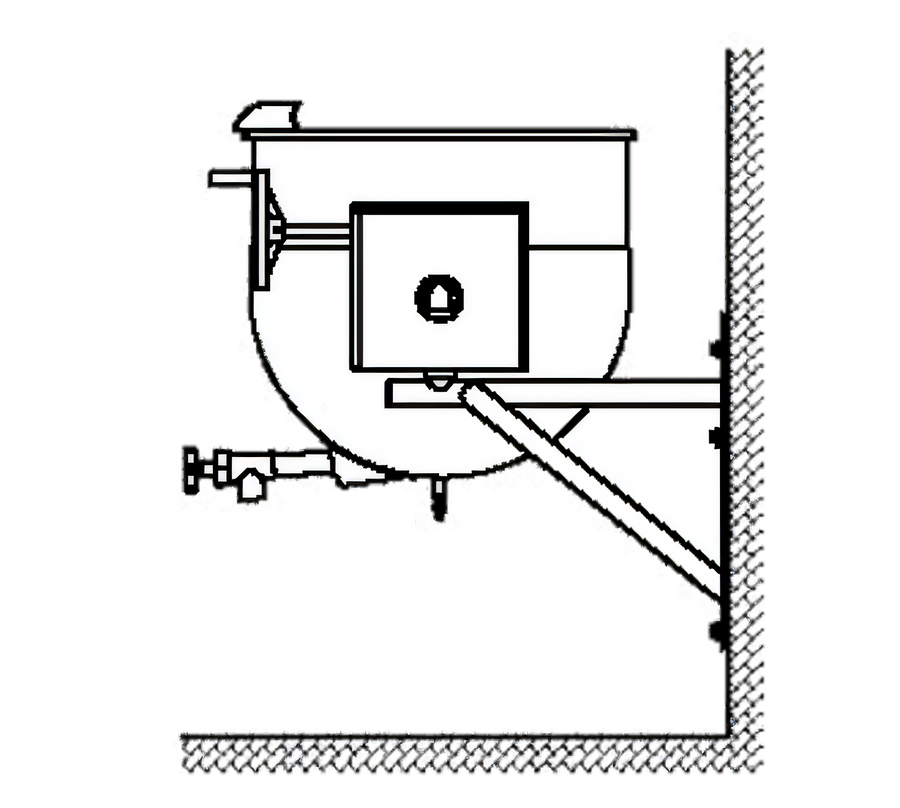 Product image #1 for Legion TWWT-20 20-Gallon Direct Steam Tilting Wall-Mount Kettle
