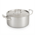 Thumbnail image #1 for Vollrath Miramar 7 Qt Round Induction-Ready Casserole Dish with Low Dome Cover, 10-5/16 Inch Diameter