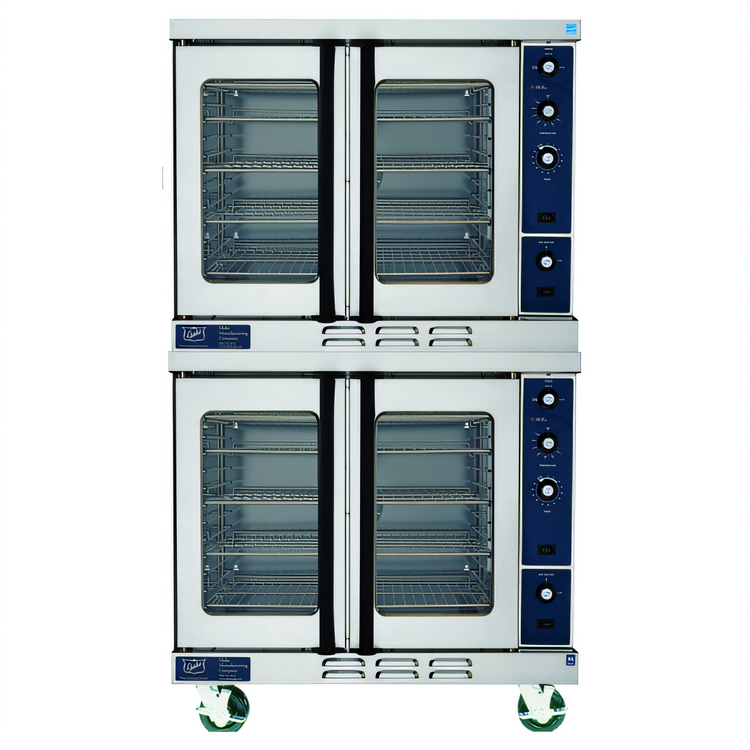 Product image #1 for Duke 613Q-G2XX Double-Deck Full-Size Gas Convection Oven with 8" Legs