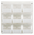 Thumbnail image #1 for Quantum 18 x 11 x 19 Inch Wall-Mounted Louvered Panel Starter Unit with 9 Clear Bins