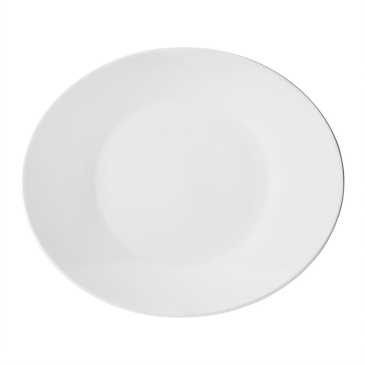 Product image #1 for Winco Brechia 13-Inch Oval Coupe Porcelain Platter, White