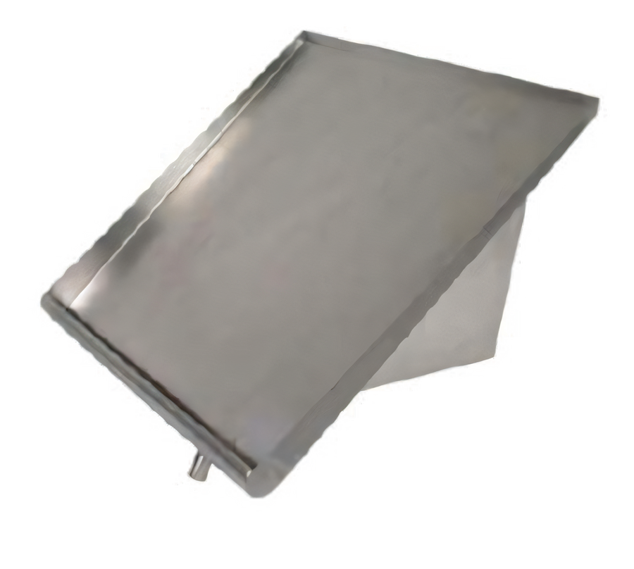 Product image #1 for Wall-Mounted Solid Stainless Steel Sorting Shelf, 21 Inch, Holds 1 Rack