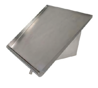 Wall-Mounted Solid Stainless Steel Sorting Shelf, 21 Inch, Holds 1 Rack