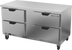 Thumbnail image #1 for Beverage-Air WTFD60AHC-4-FLT 60-Inch Two-Section Flat Top Worktop Freezer with 4 Drawers