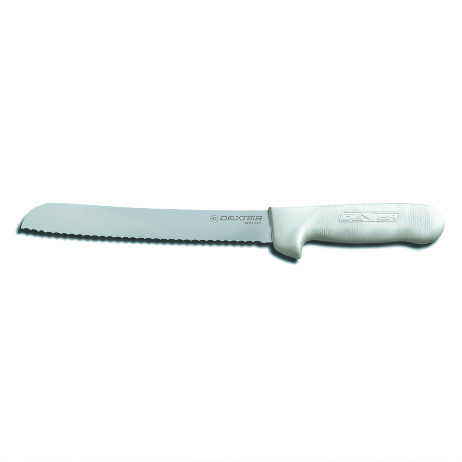 Product image #1 for Dexter Russell Sani-Safe 8-Inch Stain-Free Scalloped Bread Knife with Green Polypropylene Handle