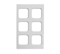 Vollrath Miramar White Stone Thermoset Template for 6 40003 Decorative Pans, 12 x 20 Inch