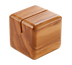 Thumbnail image #1 for American Metalcraft 1-1/8 Inch Square Olive Wood Tabletop Menu Card Holder with Narrow Slit