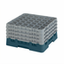 Thumbnail image #2 for Cambro Camrack Full Size 36-Compartment Low Profile Glass Rack with 4 Soft Gray Extenders