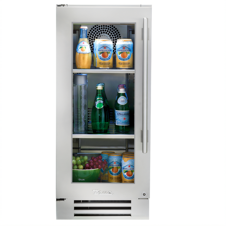 Product image #1 for True 15-Inch One-Section Undercounter Refrigerator with Low-E Glass Door, Stainless Steel