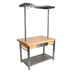 Thumbnail image #1 for John Boos Cucina Grande 48-Inch Maple Wood Top Work Table with Pot Rack, Drawer, Towel Bars and Locking Casters