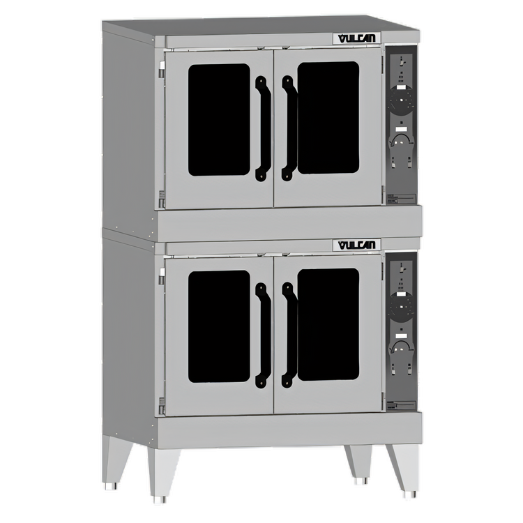 Product image #1 for Vulcan Quick Ship Platinum Double-Deck Full-Size Standard-Depth Gas Convection Oven