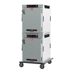 Thumbnail image #1 for Metro HotBlox™ HBCW16-AS-T Stacked Dual-Cavity Heated Transport Cabinet, 16 Full-Size Pan Capacity, Analog Controls, Solid Doors