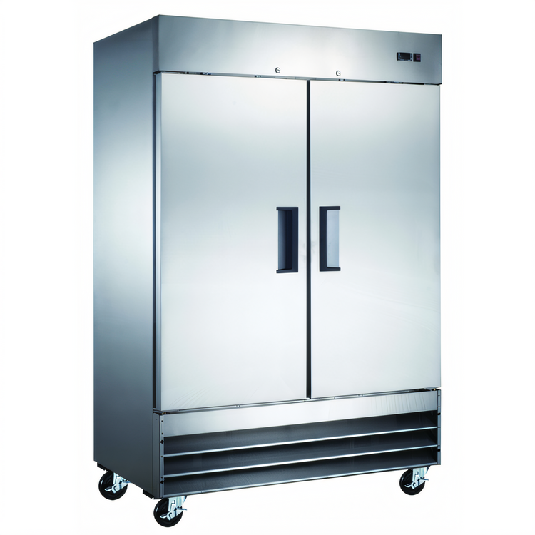 Product image #1 for Black Diamond Energy Star 2-Section Reach-In Freezer, 48 Cu. Ft., 54" Wide, Bottom-Mount Self-Contained, Solid Doors