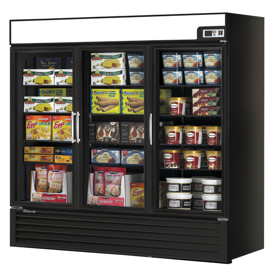 Product image #1 for Turbo Air TGF-72FAB-N Three-Section Glass Door Freezer Merchandiser