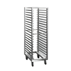 Thumbnail image #1 for Dinex DXPRIA64182611 Roll-In Open Frame Aluminum Refrigerator Rack for 11 Full-Size 18 x 26-Inch Sheet Pans, Front and Rear Loading